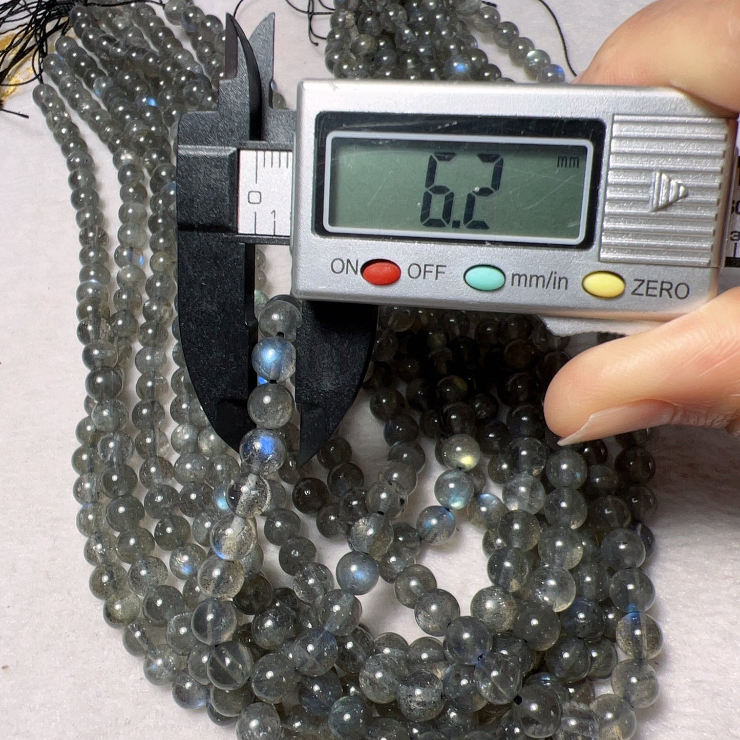 6Mm Natural Labradorite Loose Bead Strands For Diy Jewelry Project
