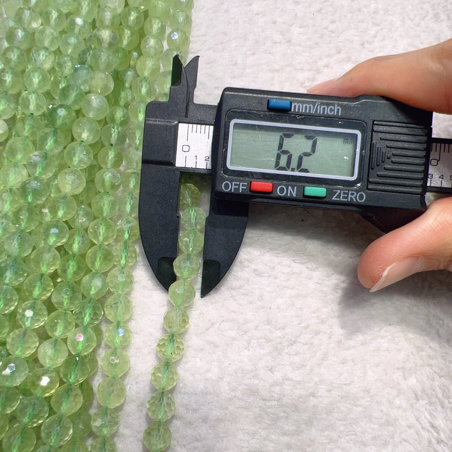 6Mm Natural High-Quality Faceted Prehnite Bead Strands For Diy Jewelry Projects