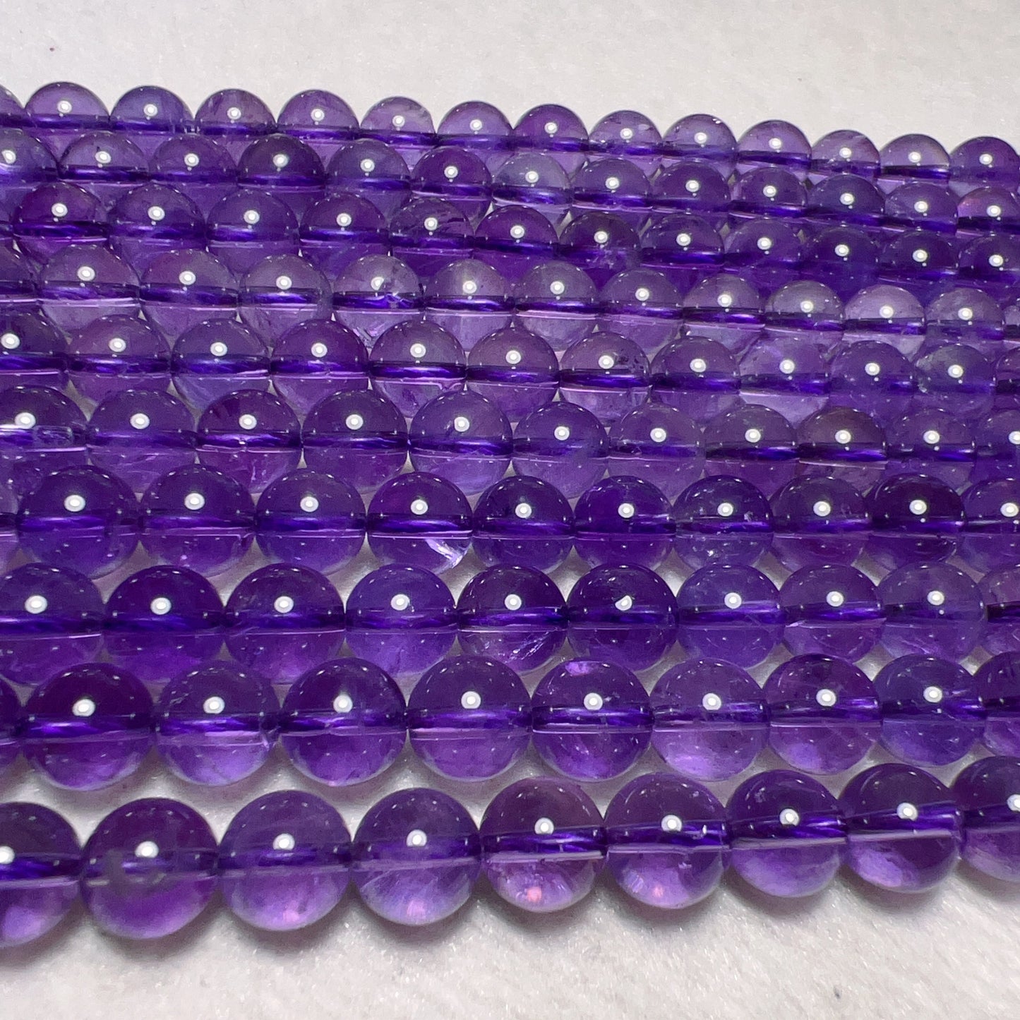 Nice Color – 8Mm Natural Amethyst Round Bead Strands Diy Jewelry Project