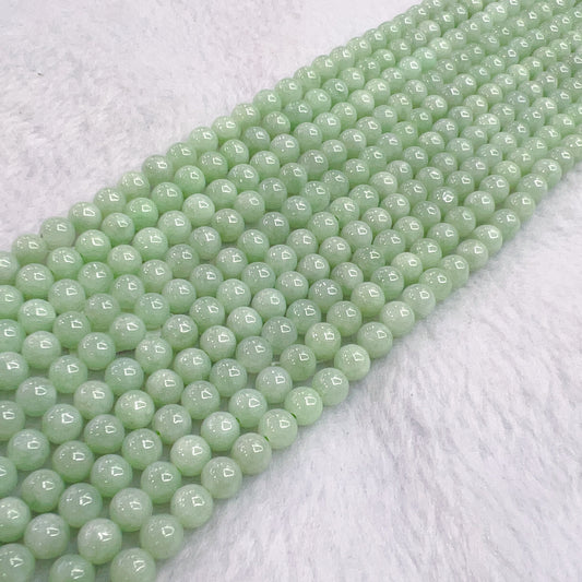 High-Quality In Strand 6Mm Genuine Jadeite Round Beads Diy Jewelry Making Project