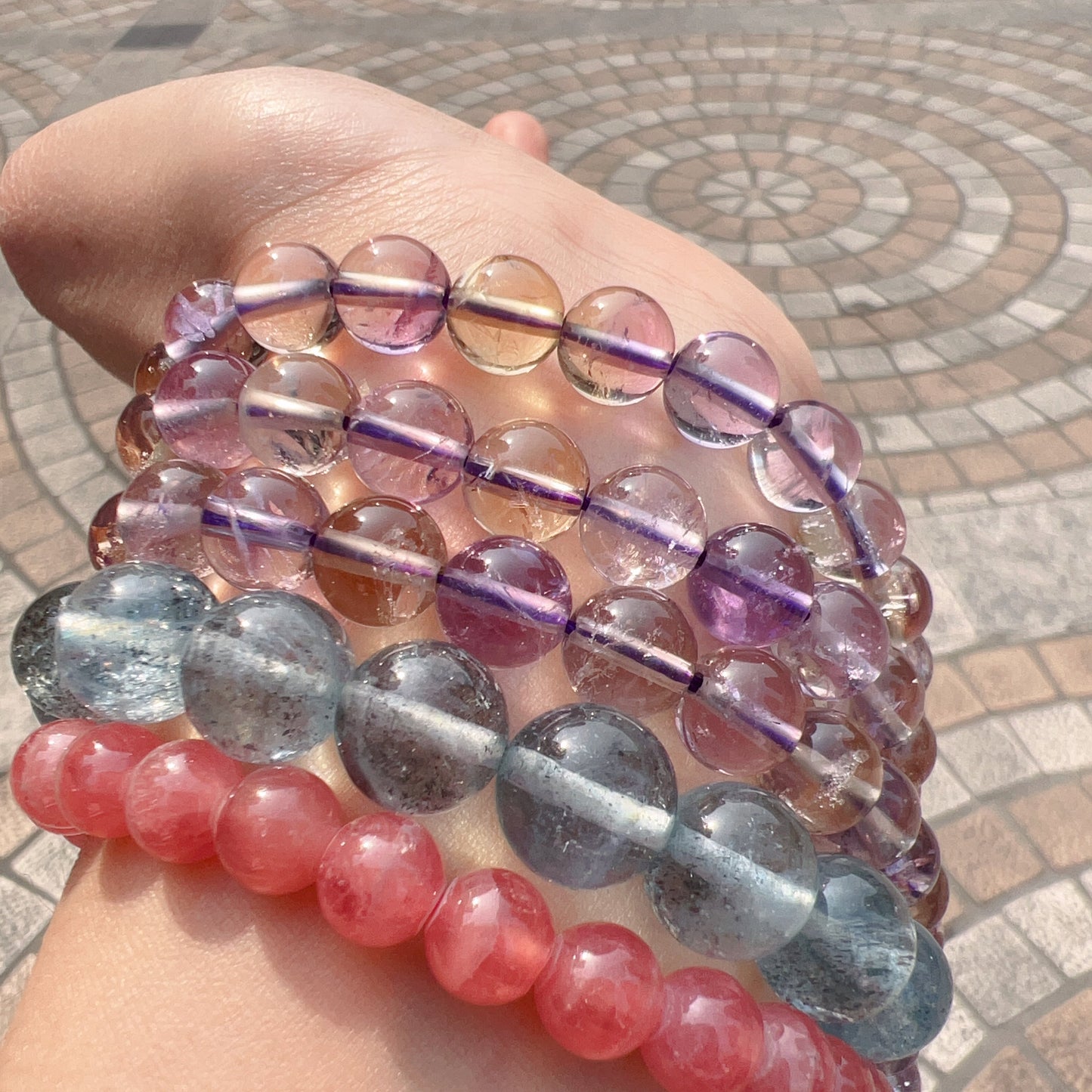 8 – 10Mm Natural High Clarity Ametrine Round Bead Strands For Diy Jewelry Project