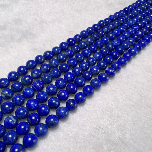 6Mm Natural Lapis Lazuli Round Bead Strands Jewelry Findings For Diy Projects