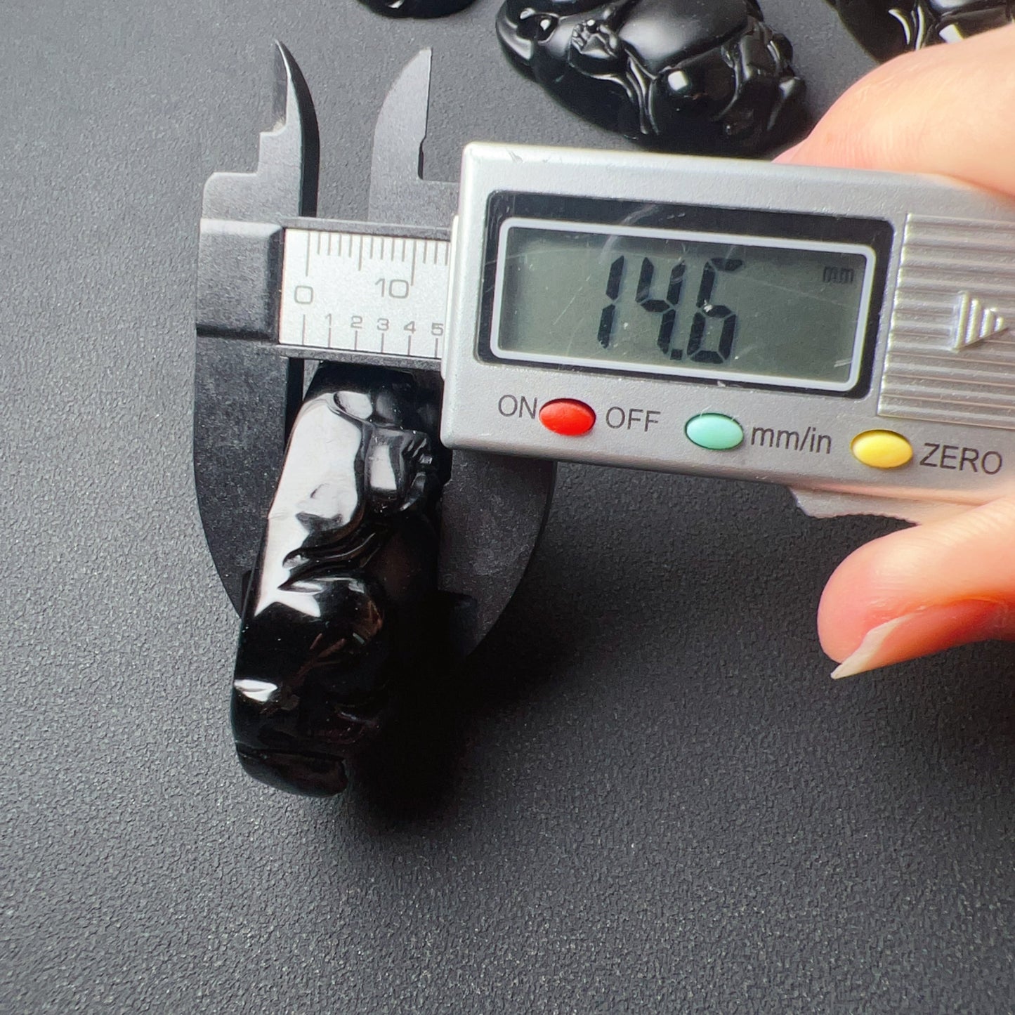 Top-Quality Black Obsidian Happy Maitreya Buddha Pendants For Diy Jewelry Project