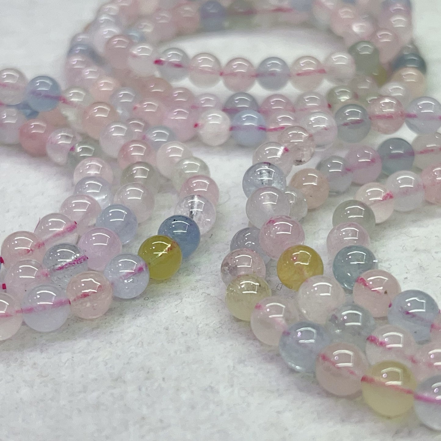 3-Wrap Natural Assorted Morganite Bracelet For Retailer, Diy Jewelry Projects