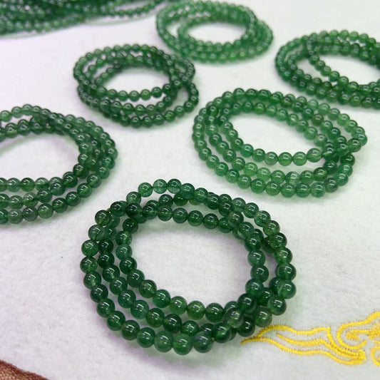 3-Wrap Natural Premium Green Strawberry Quartz Bracelet For Retailer, Diy Jewelry Projects