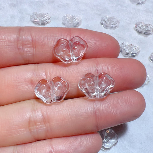 Natural Premium Clear Quartz Ruyi Shape Beads | Diy Jewelry Supplies For Necklaces, Bracelets, Earrings