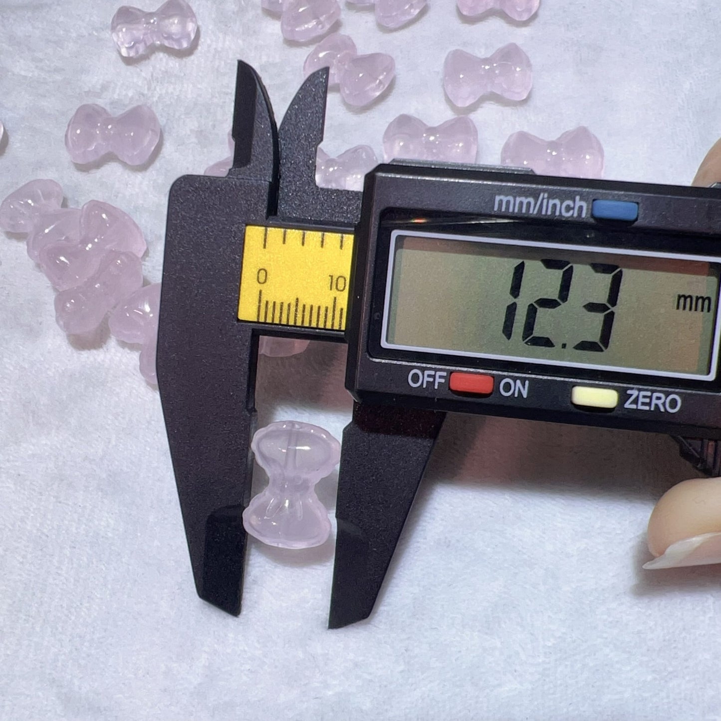 Premium Rose Quartz Bow Tie Beads | Diy Jewelry Making Supplies For Necklaces, Bracelets Crafting