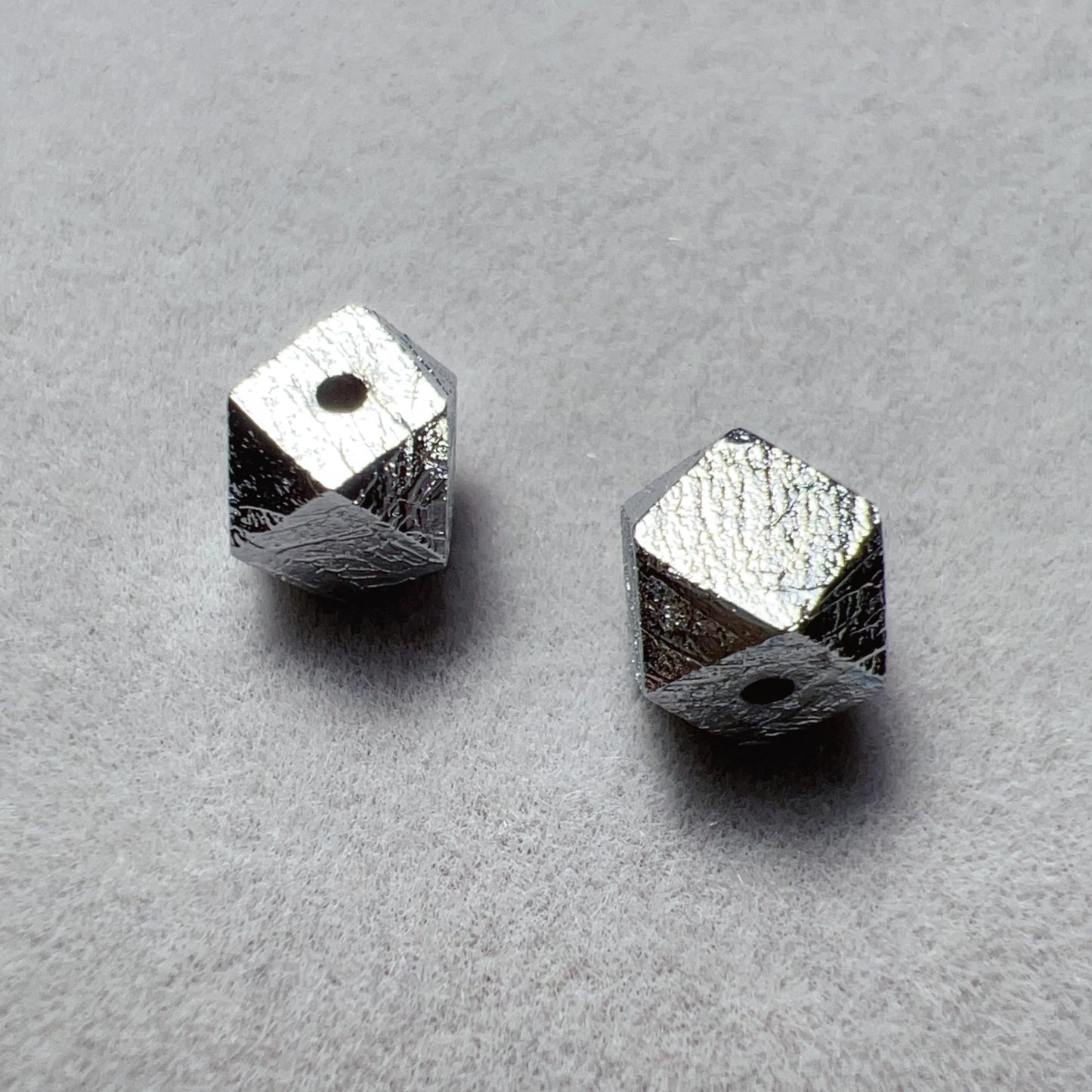 6Mm Natural Altai Tektite Octagonal Bead For Diy Jewelry Projects