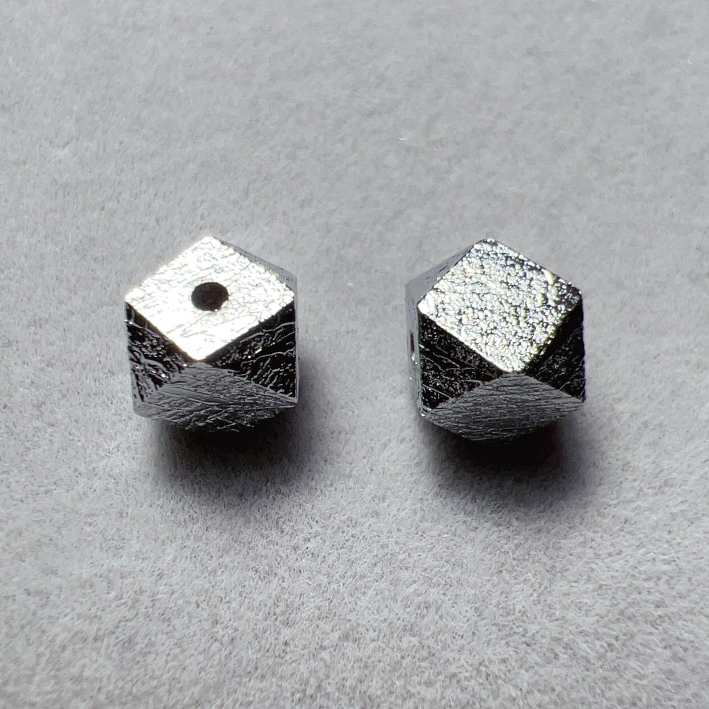 6Mm Natural Altai Tektite Octagonal Bead For Diy Jewelry Projects