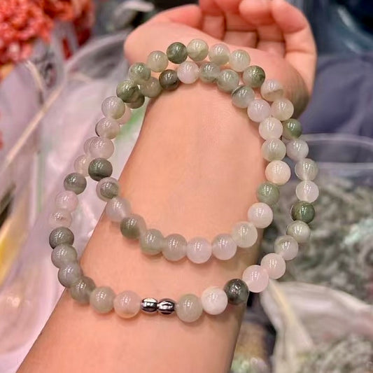 8Mm+ Natural Xinjiang Turquoise Beaded Necklace | Spiritual Protection And Good Fortune