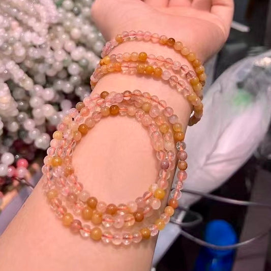Yellow Rabbit Hair Spiritual Energy Enhancer – 5Mm+ Natural Stones For Good Fortune, Protection