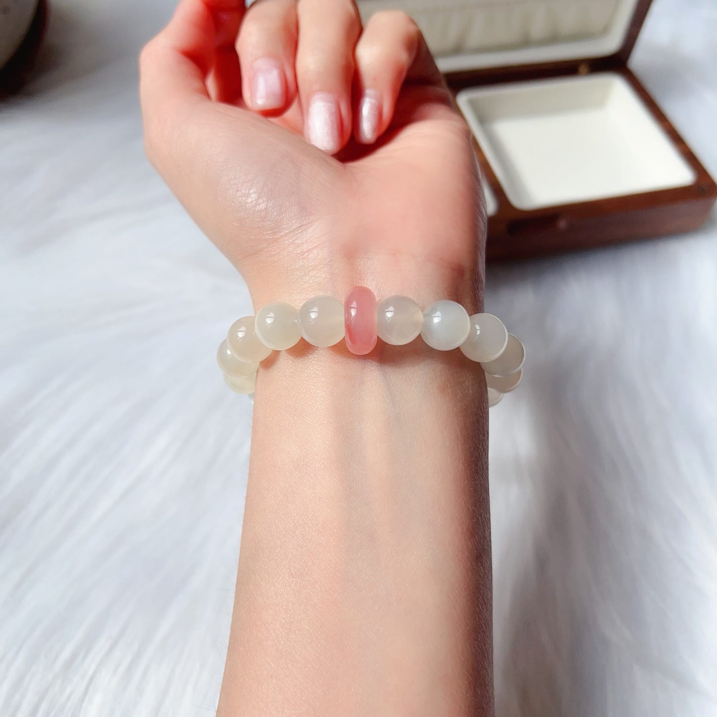Soothing Serenity Bracelet – Moonstone, Aquamarine Emotional Healing Jewelry