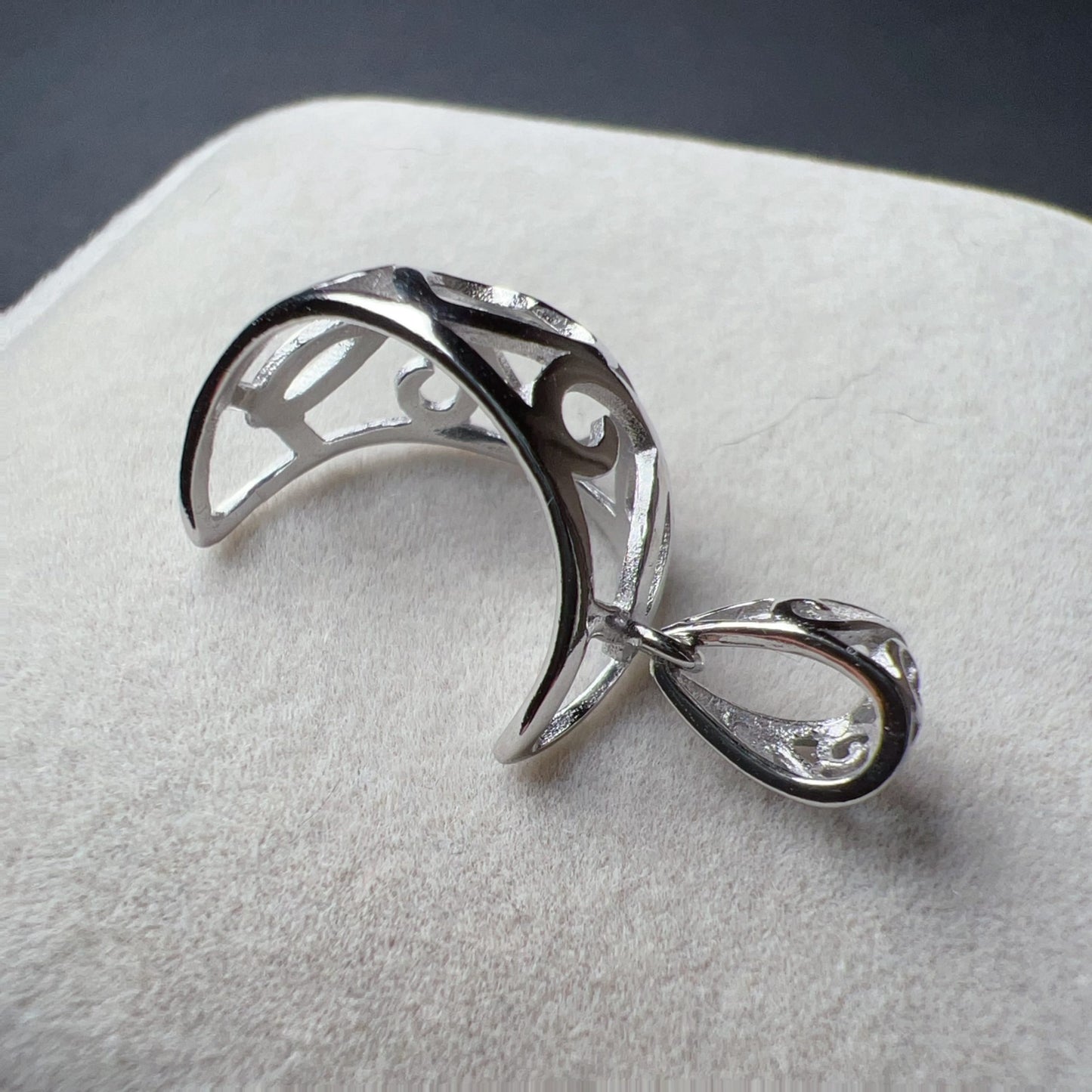 925 Sterling Silver Sphere Holder Pendant | Unique Diy Jewelry Craft Finding For Personalized Accessories