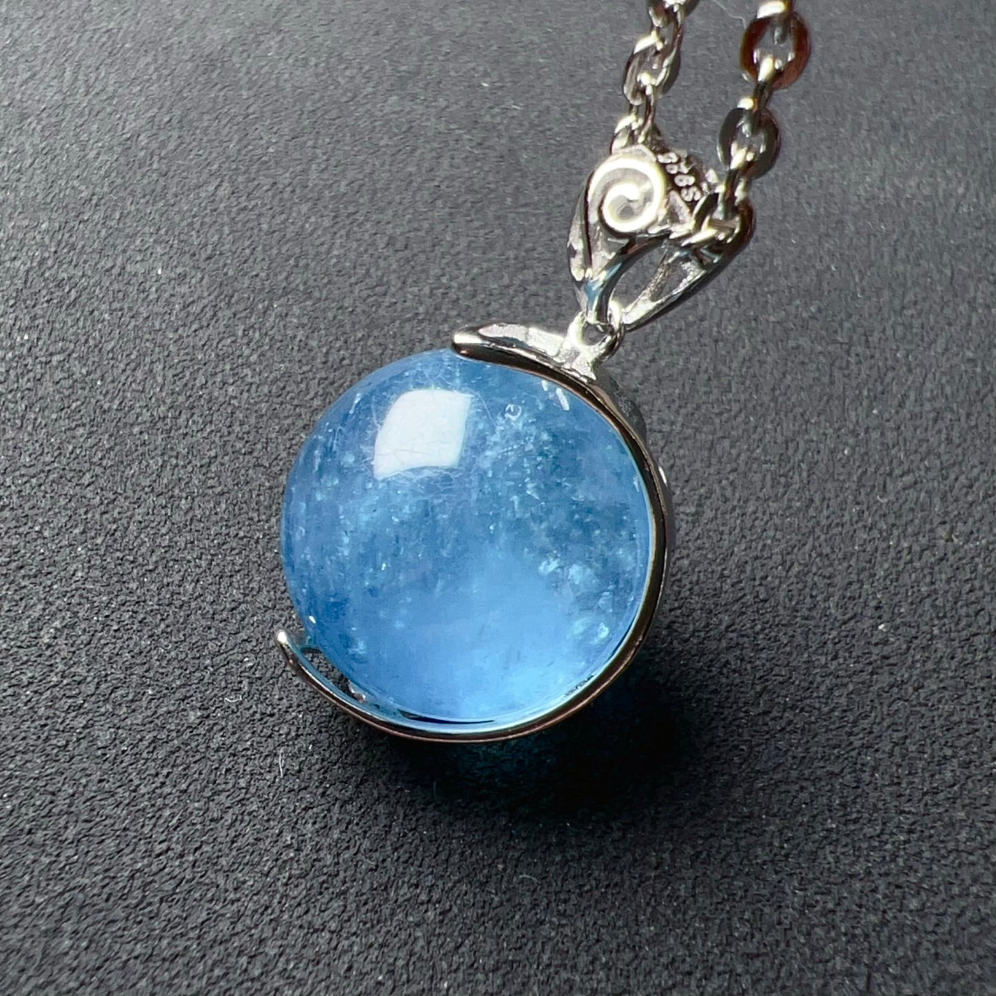 925 Sterling Silver Sphere Holder Pendant | Unique Diy Jewelry Craft Finding For Personalized Accessories